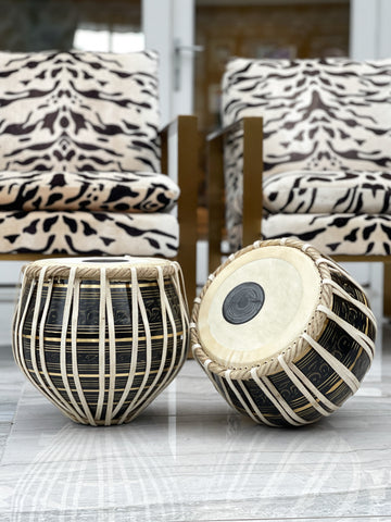 Tabla Bayan Black Gold Design SikhTreats