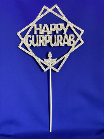 Cake Toppers | Happy Gurpurab | freeshipping - sikhtreats