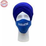 Face Mask | Kaurantine | Blue freeshipping - sikhtreats