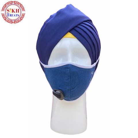 Face Mask | Vent Mask | Blue | freeshipping - sikhtreats